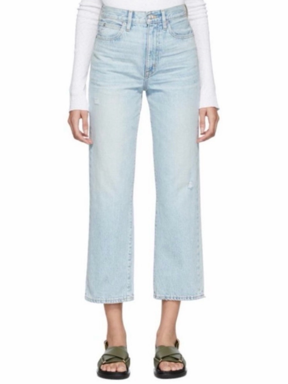 Slvrlake London Crop Light Wash Jeans Size 30